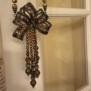 Colorful Beaded Bow Necklace Heidi Daus